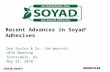 Recent Advances in Soyad ® Adhesives Don Saylor & Dr. Jim Wescott HPVA Meeting Scottsdale, AZ May 25, 2010.