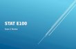 STAT E100 Exam 2 Review. Course Review - Projects due at the final exam. - Exam 2 is Nov 26 th, practice tests have already been posted. - Exams are cumulative,