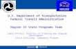 U.S. Department of Transportation Federal Transit Administration Region IV State Programs Team Jamie Pfister, Director of Planning and Program Development.