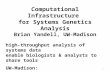 Computational Infrastructure for Systems Genetics Analysis Brian Yandell, UW-Madison high-throughput analysis of systems data enable biologists & analysts.