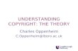 UNDERSTANDING COPYRIGHT: THE THEORY Charles Oppenheim C.Oppenheim@lboro.ac.uk.