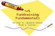 Fundraising Fundamentals Or how to squeeze blood from a turnip!