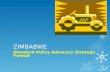 ZIMBABWE Standard Policy Advocacy Strategy Format.