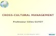 Gilles GUYOT – Cross-Cultural Management – Slide N° 1 CROSS-CULTURAL MANAGEMENT Professeur Gilles GUYOT.