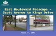East Boulevard Pedscape – Scott Avenue to Kings Drive April 6, 2005.