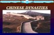 CHINESE DYNASTIES Ancient Dynasties  Xia- (2100-1600 BCE)- “The Legendary Dynasty” founded by “Yu the Great”  Settled along the Huang He (Yellow) River.