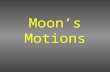 Moon’s Motions. Part 1. Moon Phases A.Luminous 1.Produces its own light (Sun, stars) B.Illuminated 1.Seen by reflected light (moon, planets) C.Moon Phases.