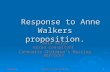 Paula Kelly March 09 Response to Anne Walkers proposition. Paula Kelly Nurse Consultant Community Children’s Nursing Services. 24/05/20151.
