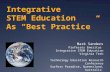 Integrative STEM Education As “Best Practice” Mark Sanders Professor Emeritus Integrative STEM Education Virginia Tech Technology Education Research Conference.