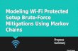 Modeling Wi-Fi Protected Setup Brute-Force Mitigations Using Markov Chains Progress Summary Lloyd Jones Progress Summary Lloyd Jones.