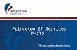 The data, database & system Experts. Princeton IT Services P-ITS The data, database & system Experts.