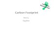 Carbon Footprint Kerry Sophie. What is a Carbon Footprint ? A carbon footprint is “the total set of greenhouse gas emissions caused directly and indirectly.