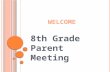 W ELCOME 8th Grade Parent Meeting. G UIDANCE D EPARTMENT Danielle Lageman Grades 9 – 12 (A-G) AVID Jon Morris Grades 9 – 12 (H-O) Head Counselor Alfonso.