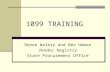 1099 TRAINING Renee Walery and Bev Haman Vendor Registry State Procurement Office.