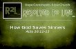 Cover Picture How God Saves Sinners Acts 16:11-15.