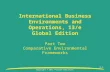 Copyright © 2011 Pearson Education Part Two Comparative Environmental Frameworks International Business Environments and Operations, 13/e Global Edition.