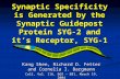 Synaptic Specificity is Generated by the Synaptic Guidepost Protein SYG-2 and it’s Receptor, SYG-1 Kang Shen, Richard D. Fetter and Cornelia I. Bargmann.
