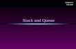 Stack and Queue COMP171 Fall 2005. Stack and Queue / Slide 2 Stack Overview * Stack ADT * Basic operations of stack n Pushing, popping etc. * Implementations.