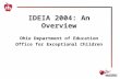 IDEIA 2004: An Overview Ohio Department of Education Office for Exceptional Children.