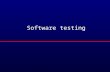 Software testing. Objectives l To discuss the distinctions between validation testing and defect testing l To describe the principles of system and component.
