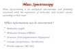 Mass Spectroscopy Mass Spectrometry is an analytical spectroscopic tool primarily concerned with the separation of molecular (and atomic) species according.