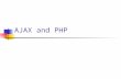 AJAX and PHP. What is PHP ? comes from PHP: Hypertext Preprocessor is a server-side programming language is simple and efficient is free and open-source.