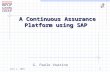 June 1, 20011 A Continuous Assurance Platform using SAP G. Paolo Voarino.