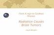 From X-rays to Cordless Phones: Radiation Causes Brain Tumors Lloyd Morgan.