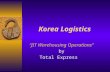 Korea Logistics “JIT Warehousing Operations” by Total Express.