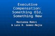 Executive Compensation: Something Old, Something New Marianna Makri & Luis R. Gomez-Mejia.