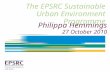 The EPSRC Sustainable Urban Environment Programme Philippa Hemmings 27 October 2010.