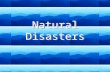 Natural Disasters. Earthquake Action: *Locate a building that would be a hazard in a time of an earthquake. *Find three reasons why this building would.