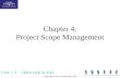Copyright Course Technology 2001 1 Chapter 4: Project Scope Management.