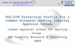 POS/ATM Protection Profile for a Common European Banking Industry Approval Scheme Common Approval Scheme POI Working Group SRC Security Research & Consulting.