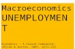 Macroeconomics UNEMPLOYMENT Economics – A Course Companion (Blink & Dorton, 2007, p215-232.