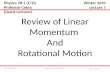 Physics 7B Lecture 718-Feb-2010 Slide 1 of 36 Physics 7B-1 (C/D) Professor Cebra (Guest Lecturer) Review of Linear Momentum And Rotational Motion Winter.