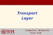Transport Layer Computer Networks Computer Networks Term B10.