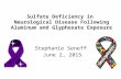 Sulfate Deficiency in Neurological Disease Following Aluminum and Glyphosate Exposure Stephanie Seneff June 2, 2015.