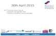 Valued Efficient Collaborative 30th April 2015 SCF Framework launch day for: –Framework Management Team –Contractor Framework Account Managers.