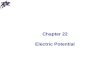Chapter 22 Electric Potential. Electrical Potential Energy The electrostatic force is a conservative force, thus It is possible to define an electrical.