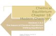 Chapter 18 Section 1 ChemicaL Equilibrium p. 589-5971 Chemical Equilibrium Chapter 18 Modern Chemistry Sections 1 & 2 The Nature of Chemical Equilibrium.