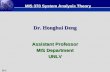16.1 Dr. Honghui Deng Assistant Professor MIS Department UNLV MIS 370 System Analysis Theory.