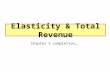 Elasticity & Total Revenue Chapter 5 completion…..