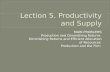 MAIN PROBLEMS Production and Diminishing Returns Diminishing Returns and Efficient Allocation of Recources Production and the Firm.