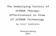 The Underlying Factors of SCENAR Therapy: Effectiveness in View of SCENAR Technology by Iosif Semikatov Ekaterinburg 2014.