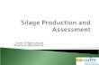 Level II Agricultural Business Operations. Good quality silage is a key factor in profitable milk production  Silage Production  Silage Assessment.