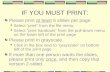 IF YOU MUST PRINT: Please print at least 6 slides per page Select “print” from the file menu Select “print handouts” from the pull-down menu on the lower.