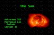 The Sun Astronomy 311 Professor Lee Carkner Lecture 23.