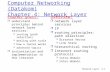 Network Layer4-1 Computer Networking (Datakom) Chapter 4: Network Layer Chapter goals: r understand principles behind network layer services: m routing.