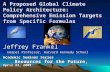 A Proposed Global Climate Policy Architecture: Comprehensive Emission Targets from Specific Formulas Jeffrey Frankel Harpel Professor, Harvard Kennedy.
